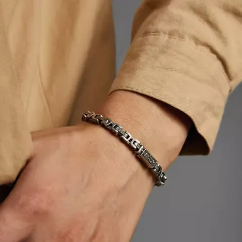 Silber-Mantra-Armband