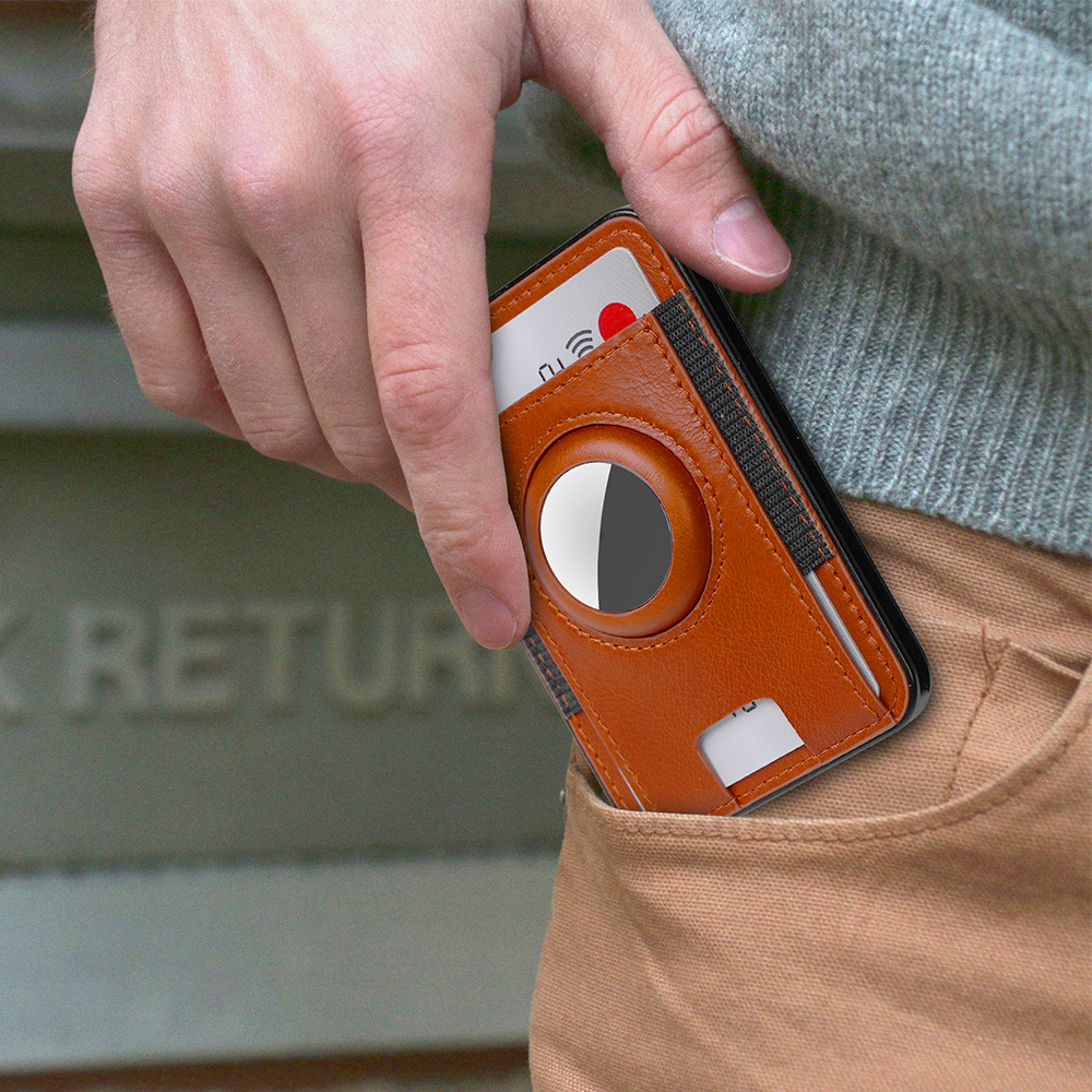 RFID-Geldbörse aus Leder mit Magnetverschluss 3