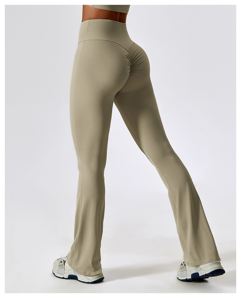 Vierwege-Stretch Flare-Yogahose mit Bauchkontrolle 3
