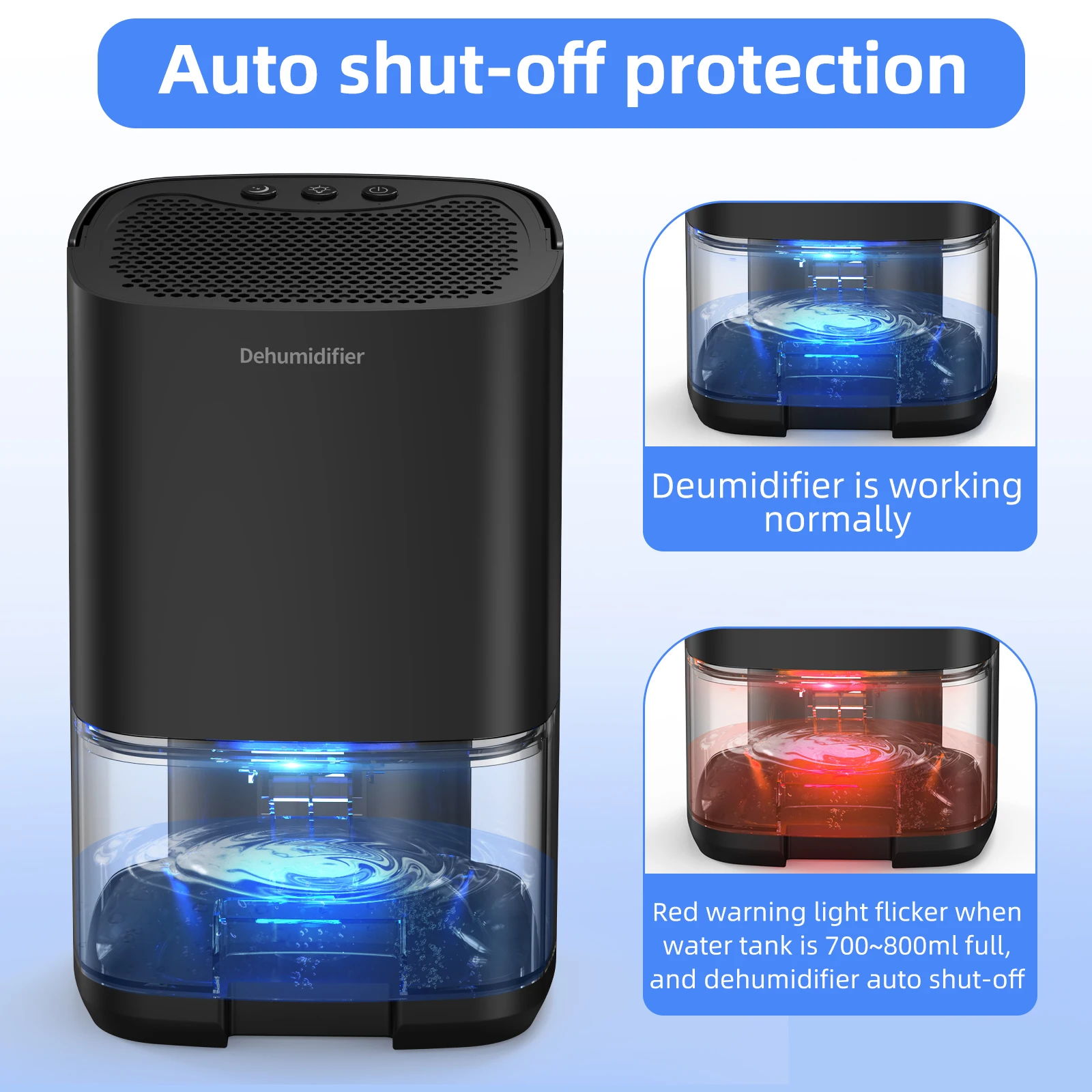 Tragbarer 1000-ml-Luftentfeuchter für Wohnmobile 4