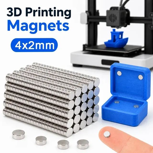 Neodym-Rundmagnete 4x2 mm, Werkzeugset 2