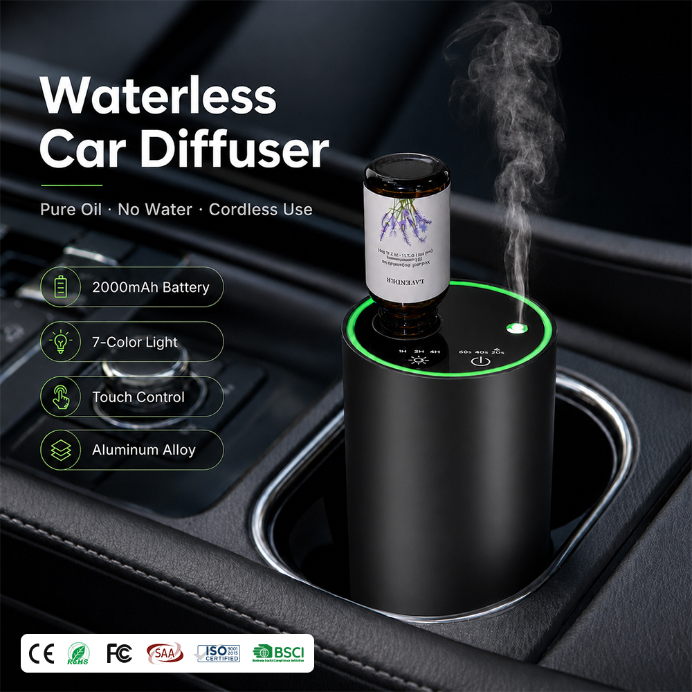 Aluminium Auto-Duftzerstäuber mit USB-Akku