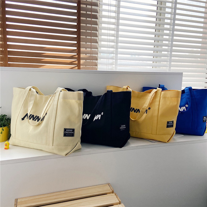 Große Recycling-Strandtasche aus Canvas 2