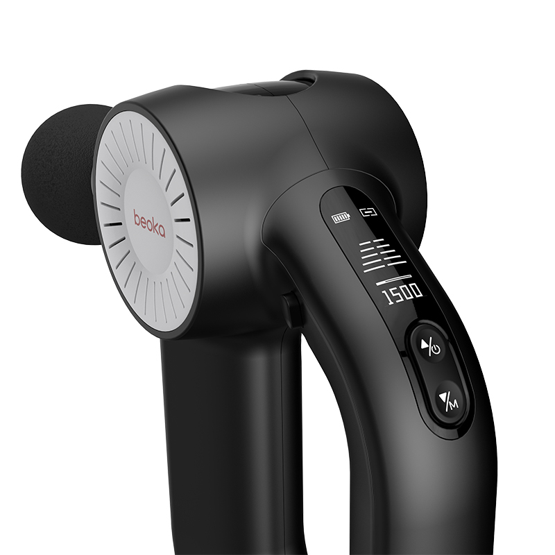 Tragbare Massagepistole mit Touchscreen und Wärmefunktion 4