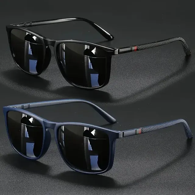 Quadratische Retro-Sonnenbrille im 2er-Set 3