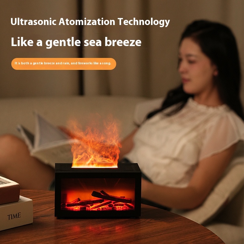USB-Aroma-Diffuser mit 3D-Flamme 140ml