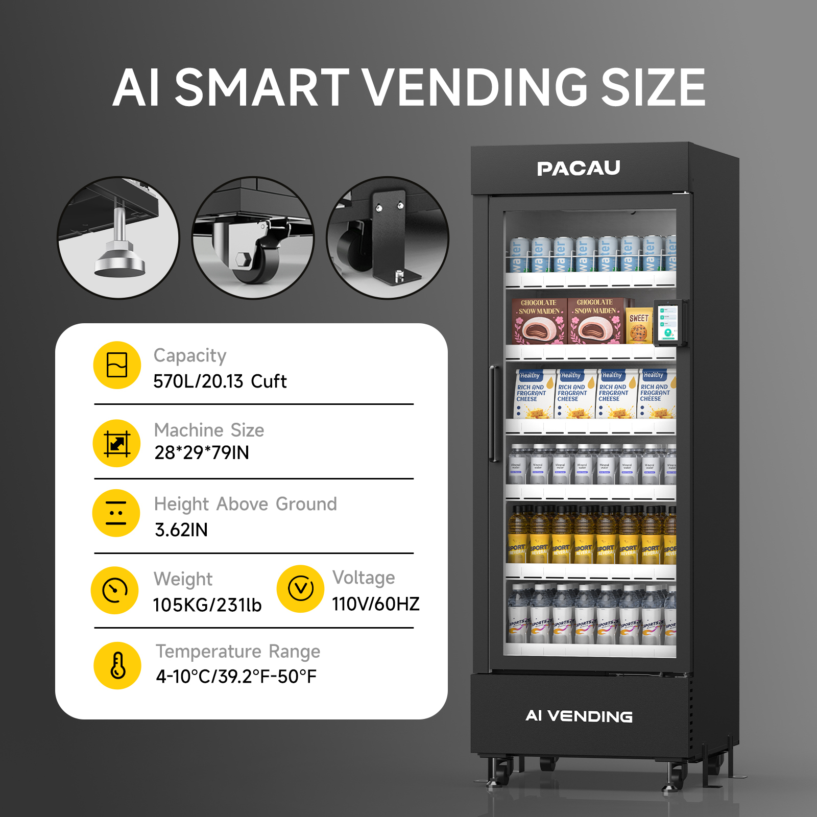 24-Stunden KI-Automat für Snacks und Getränke 2