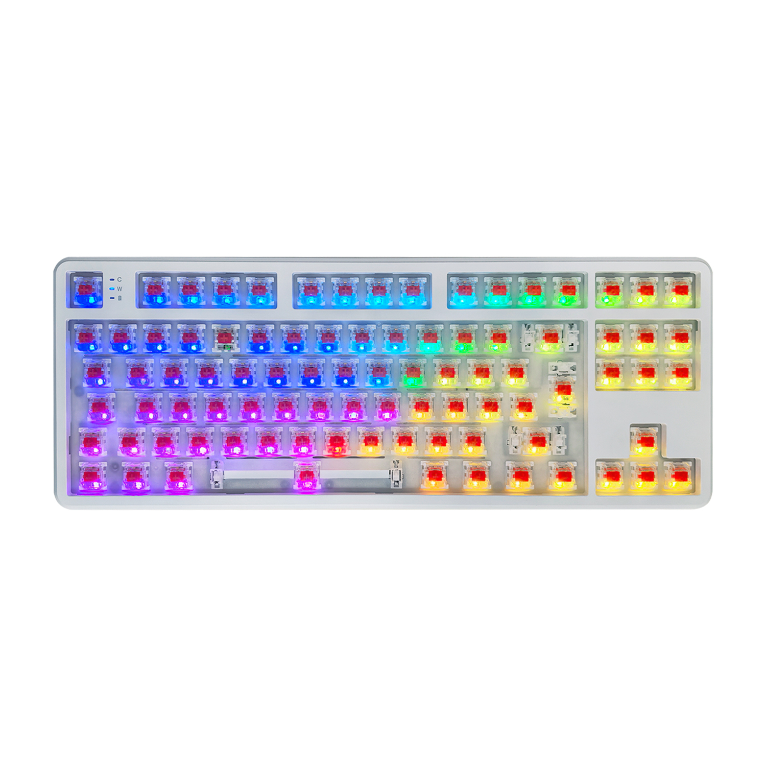 Mechanische Gaming-Tastatur-Bausatz TKL Dreimodus 2