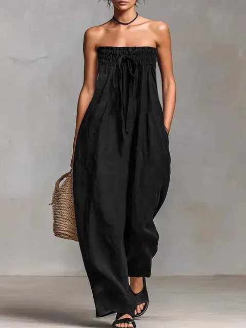 Damen-Jumpsuit ärmellos 2