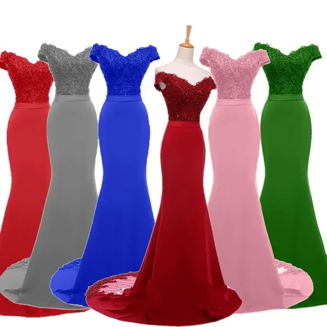 Satin-Meerjungfrau-Abendkleid 4
