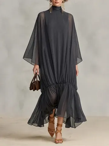 Chiffon-Maxikleid