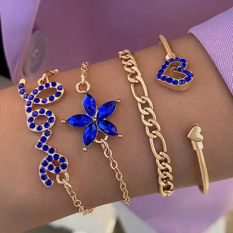 Armband-Set mit Strass