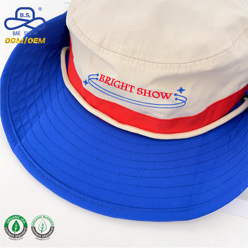 Faltbarer Bucket Hat mit Windschutzband 2