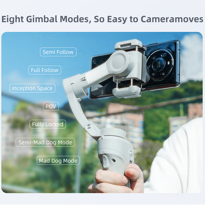 Faltbarer Handy-Gimbal mit Selfie-Stick und Stativ 4