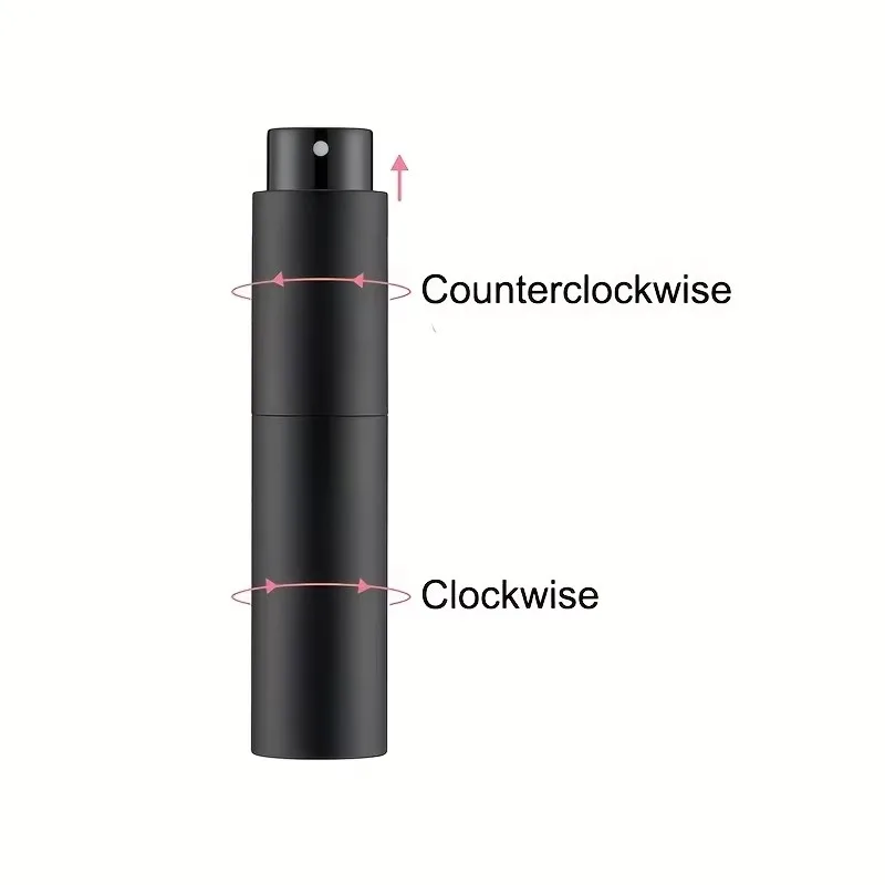 10-ml-Reise-Parfümzerstäuber, nachfüllbar, Schwarz 3