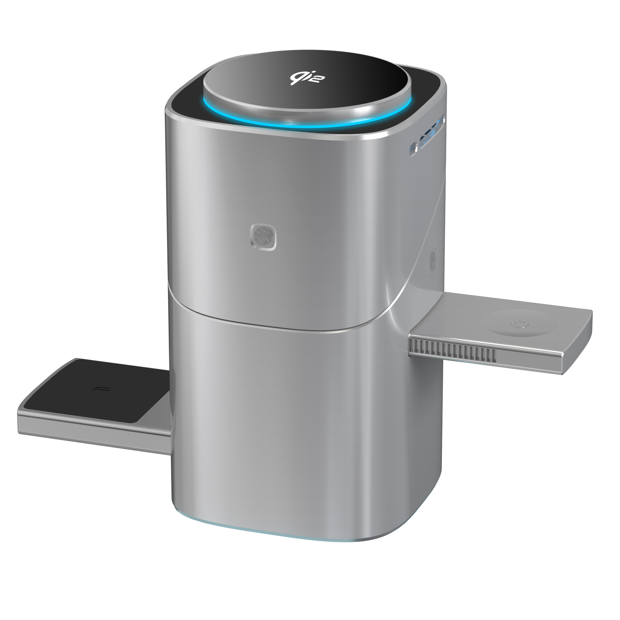 3-in-1 Qi2 Ladestation mit Lüfter 3