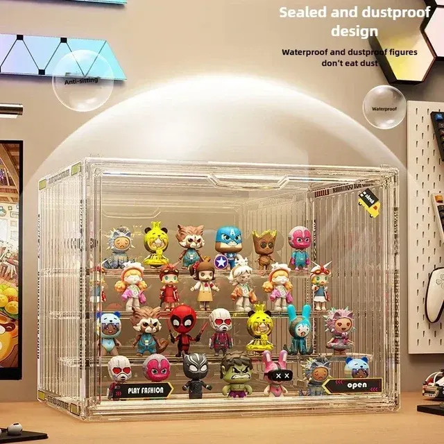 Transparente Acryl-Vitrine für Sammlerfiguren 3