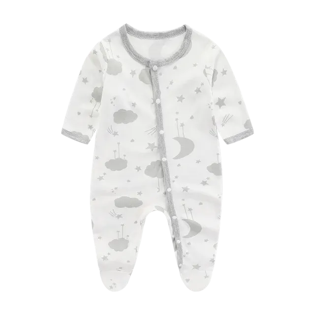Warmer Flanell-Strampler für Neugeborene 4