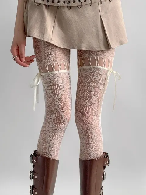 transparente Netzstrumpfhose 2