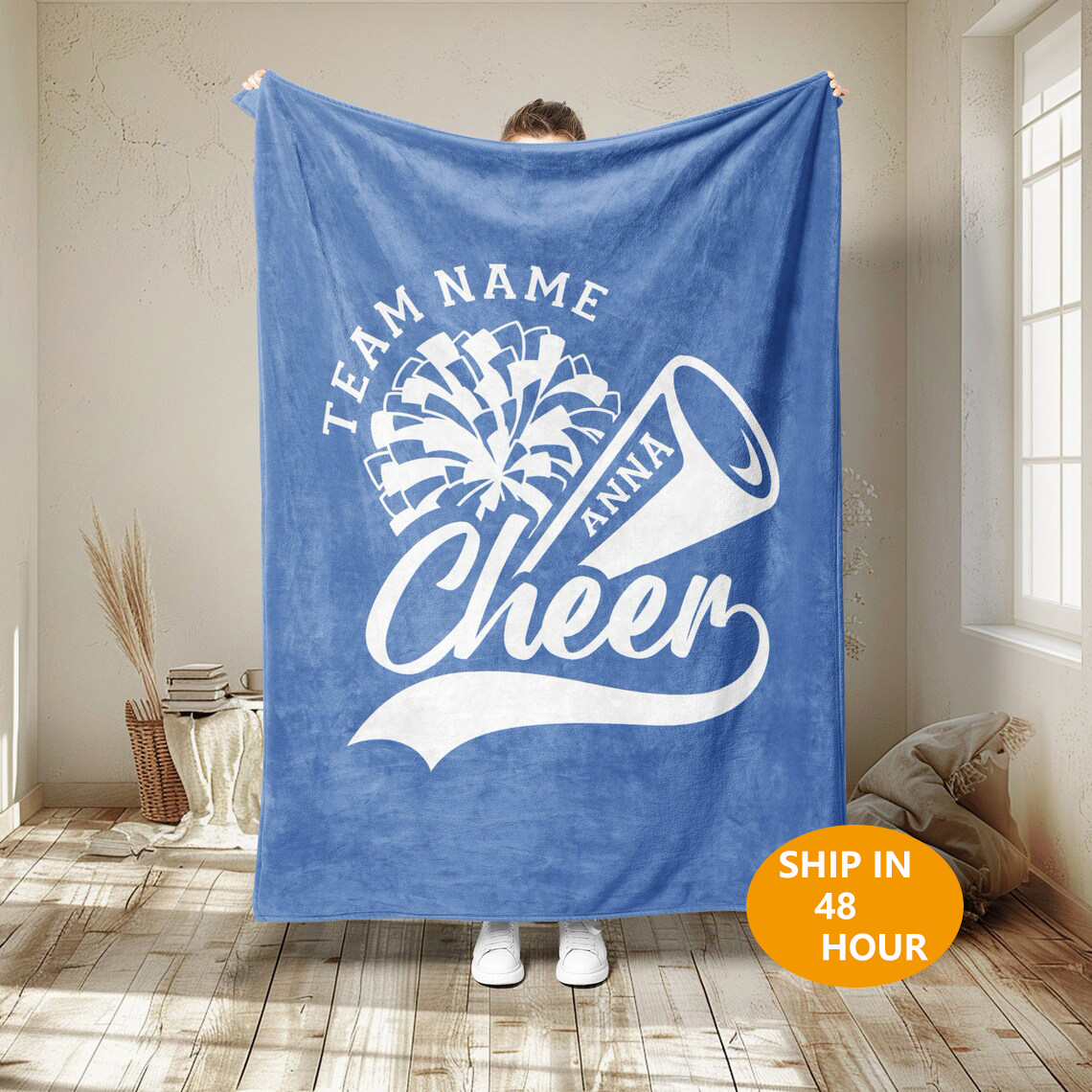 Cheerleading-Decke aus Sherpa-Fleece 2