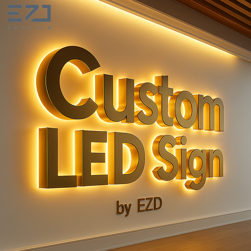Acryl-LED-Ladenschild