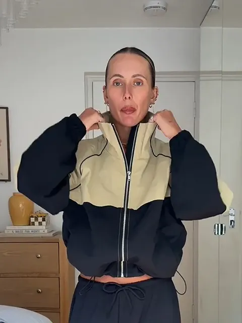 Farbblock-Windbreaker 3