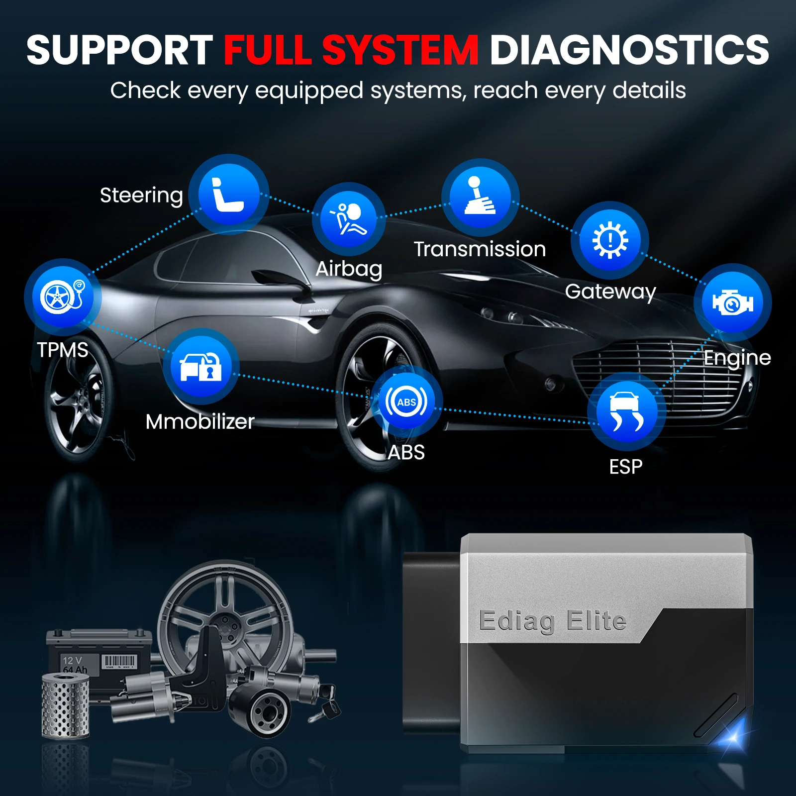 OBD2-Diagnosegerät mit lebenslangen Updates 3