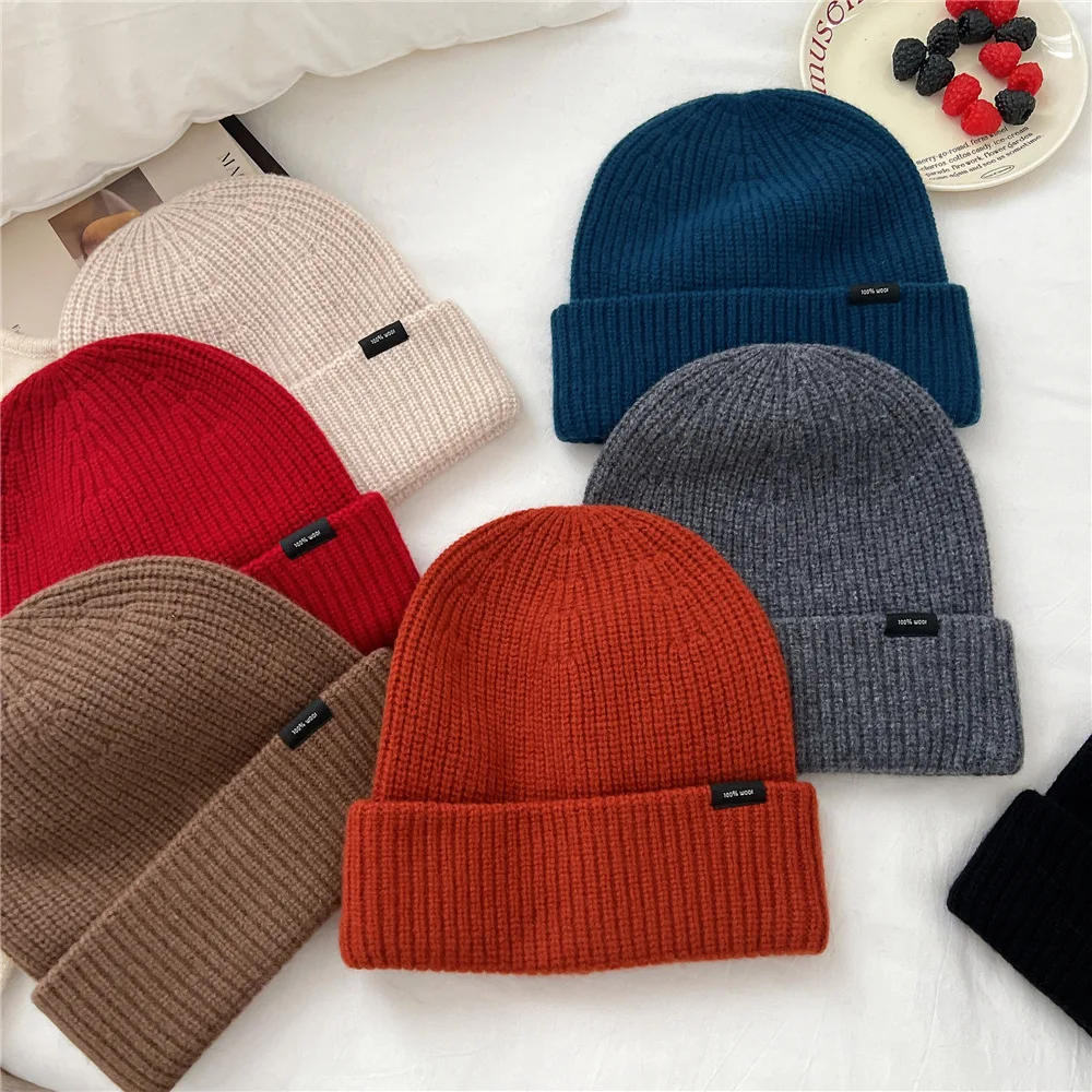 Übergroße Merino-Mütze mit Ohrenschutz