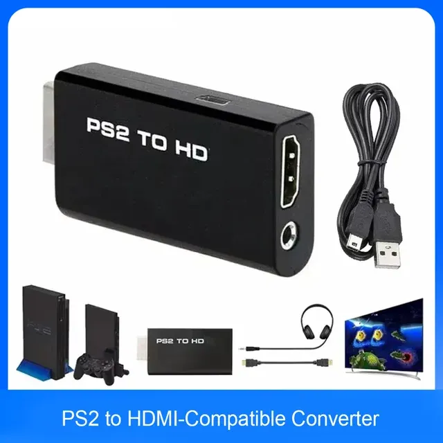 PS2-zu-HDMI-Konverteradapter mit Audio 2