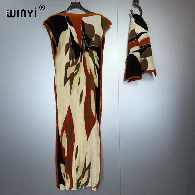 Plissiertes Abaya-Kleid 2