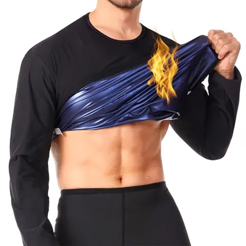 Herren-Sauna-Langarmshirt