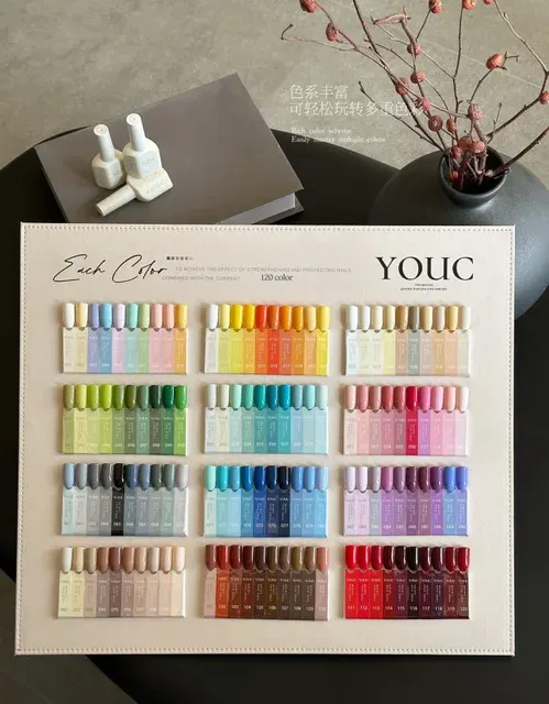 120-Farben French-Gel-Lack-Set mit LED-UV 2