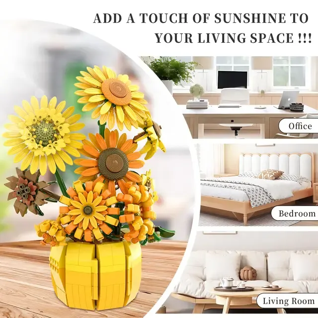 Sonnenblumen-Bausteinset 3