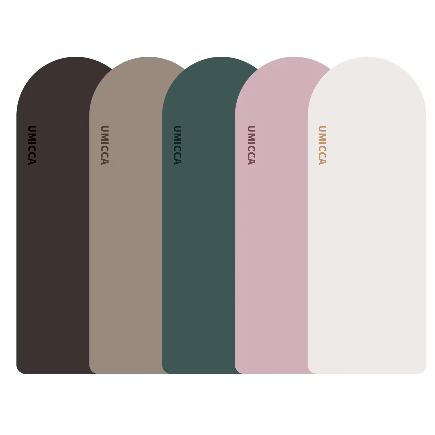 Bogenförmige Yogamatte aus PU in Beige