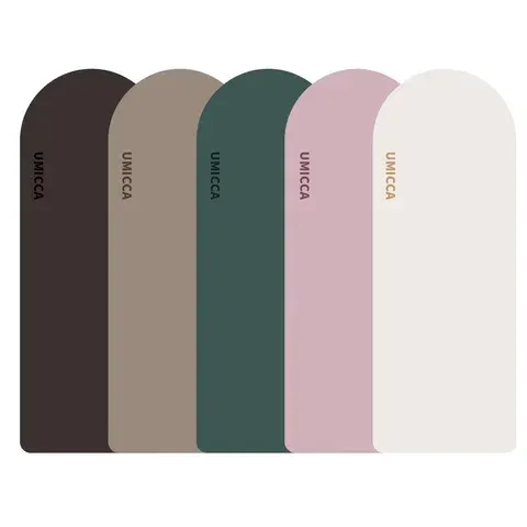 Bogenförmige Yogamatte aus PU in Beige