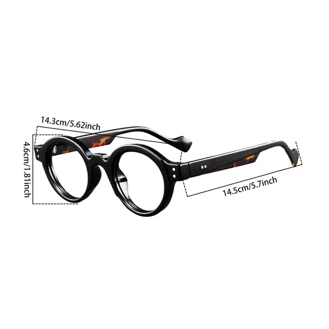 Retro-Lesebrille mit Runder Harzfassung 3