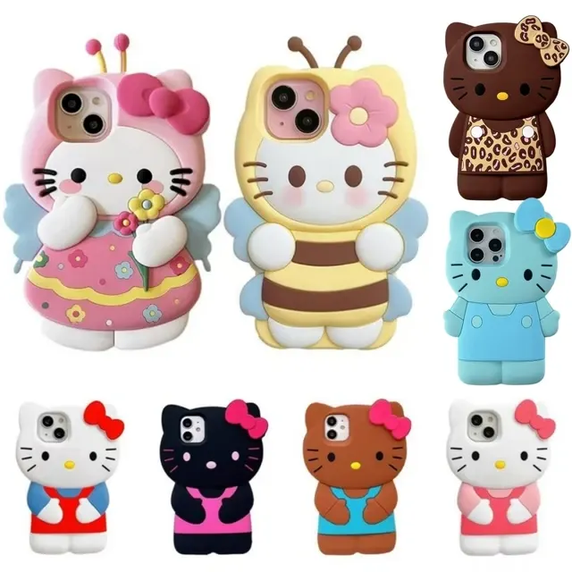 Sturzsichere Y2K-Silikonhülle mit 3D-Motiv für iPhone 2