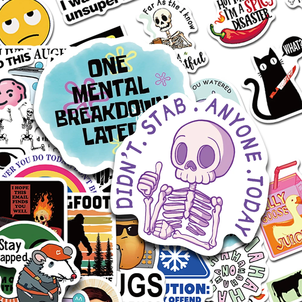 100 Cartoon-Sticker mit Meme-Motiven