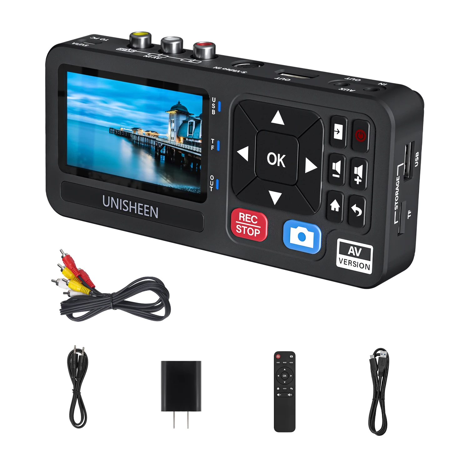 Analog-zu-Digital-VHS-Videorekorder-Konverter mit USB 4