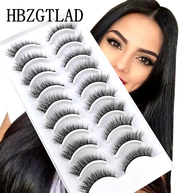 10 Paar natürliche 3D Nerz-Wimpern 2