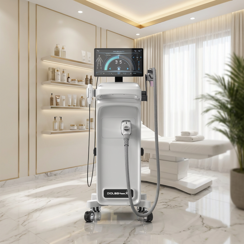 808-nm-Diodenlaser-Haarentfernungsgerät mit Eiskühlung 3