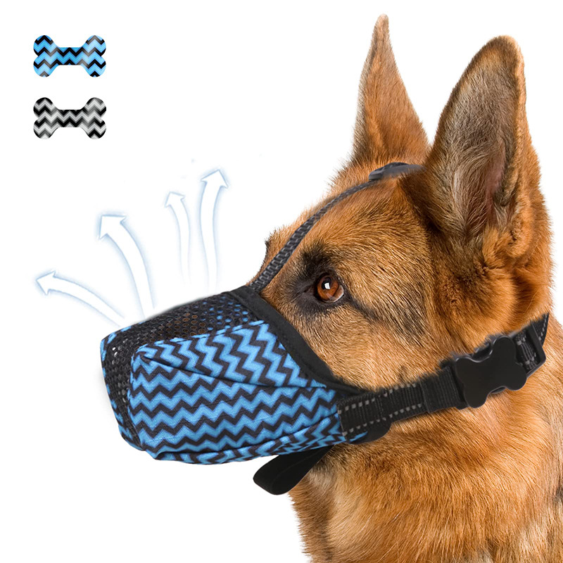 Atmungsaktiver Netz-Maulkorb für Hunde 2