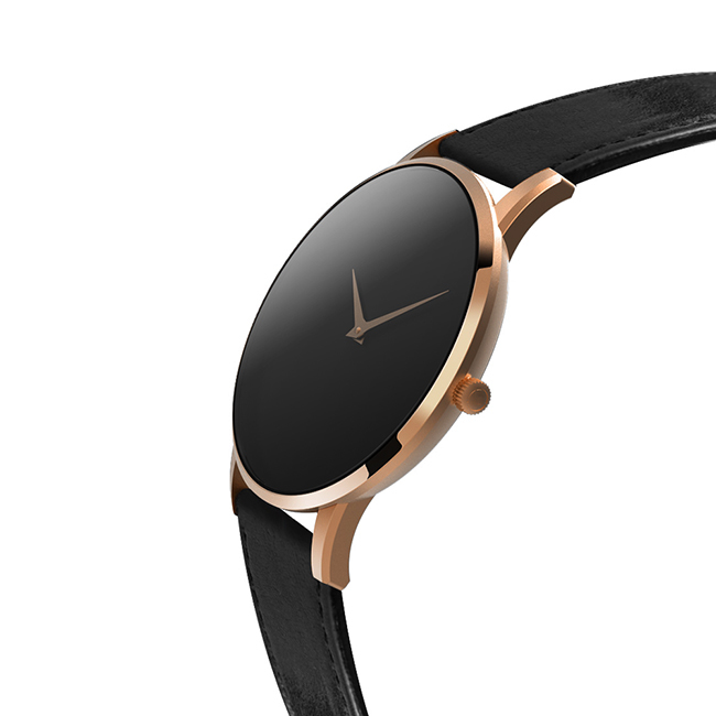 Minimalistische Lederuhr im Retro-Design 3