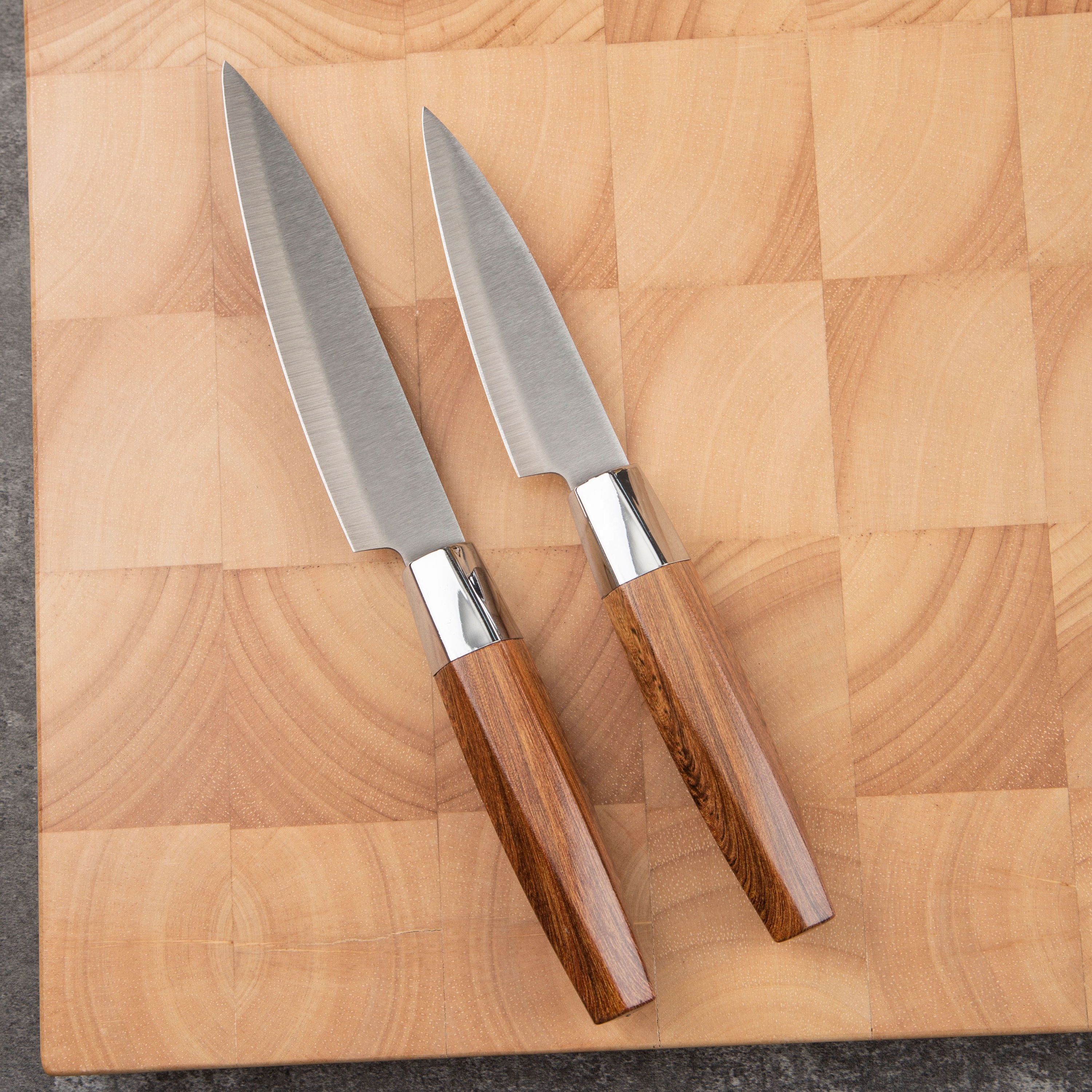 Küchenmesser-Set mit Messerblock und Obstmesser 3