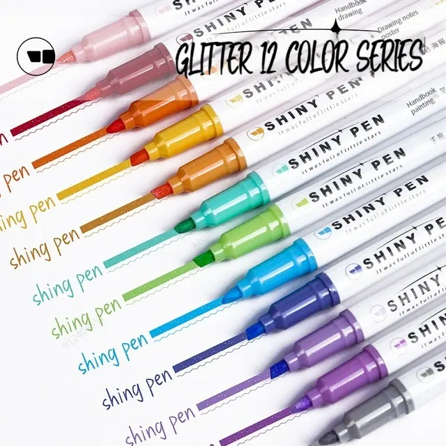 Glitzer-Textmarker-Set 4