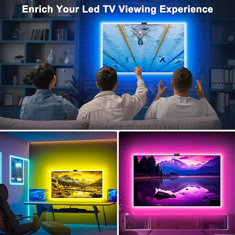 RGBIC-LED-TV-Hintergrundbeleuchtung mit Musiksync 2