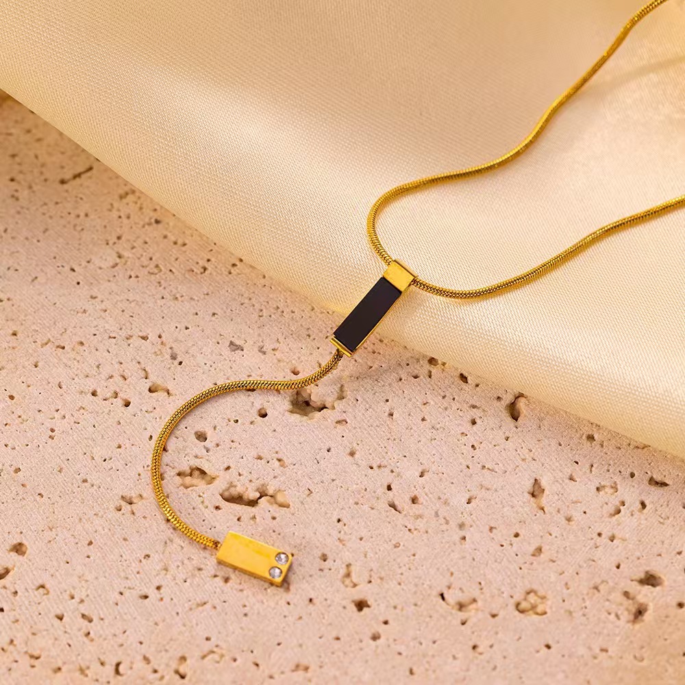 Y-Kette aus Edelstahl für Damen 4