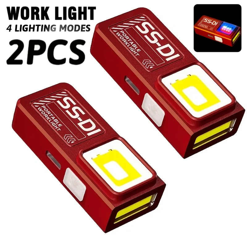 USB-Wiederaufladbare LED-Mini-Taschenlampe mit Magnet