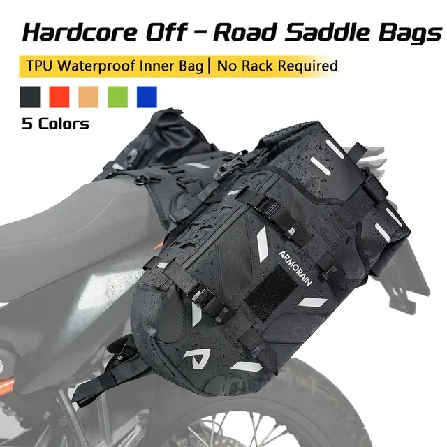 Wasserdichte Motorrad-Satteltaschen 40L Seitenkoffer 2