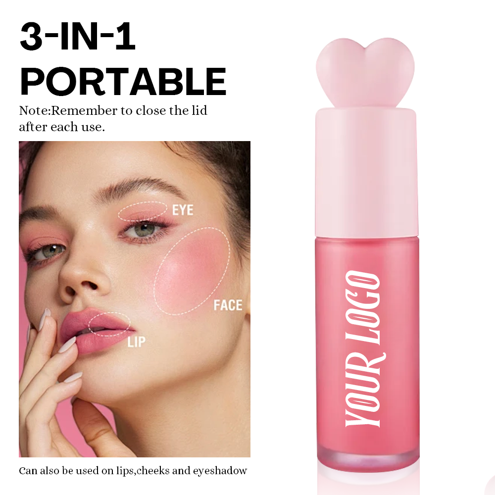 Veganes Mineral-Flüssigrouge mit Lippentönung 4